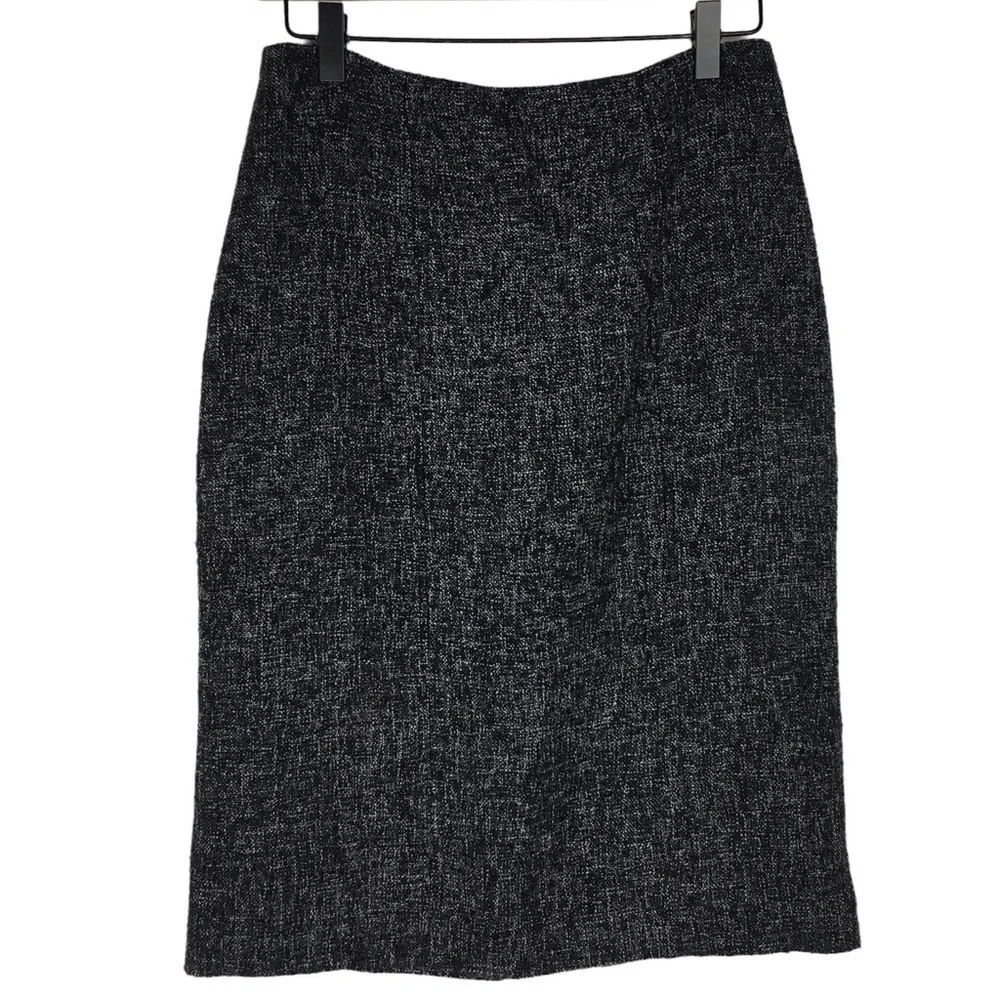 BANANA REPUBLIC Pencil Skirt Wool Tweed Dark Academia Classic Style Size 4